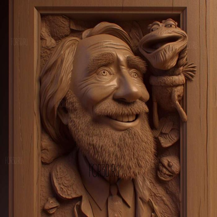 jim henson 3 stl model for CNC